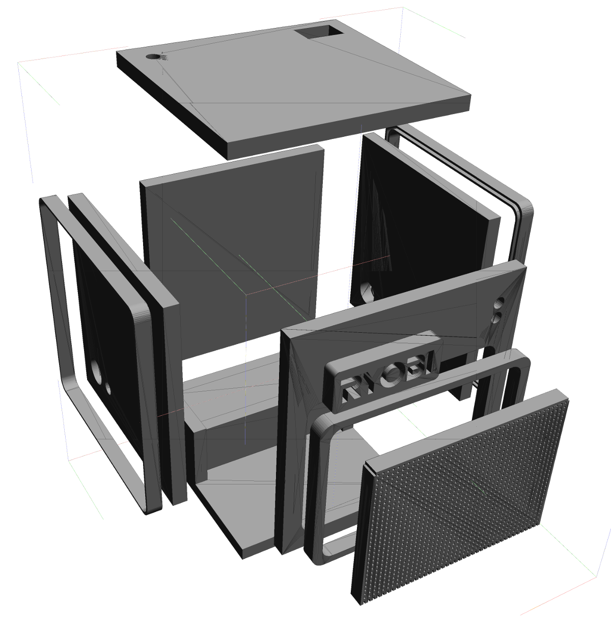 Exploded view of Cube